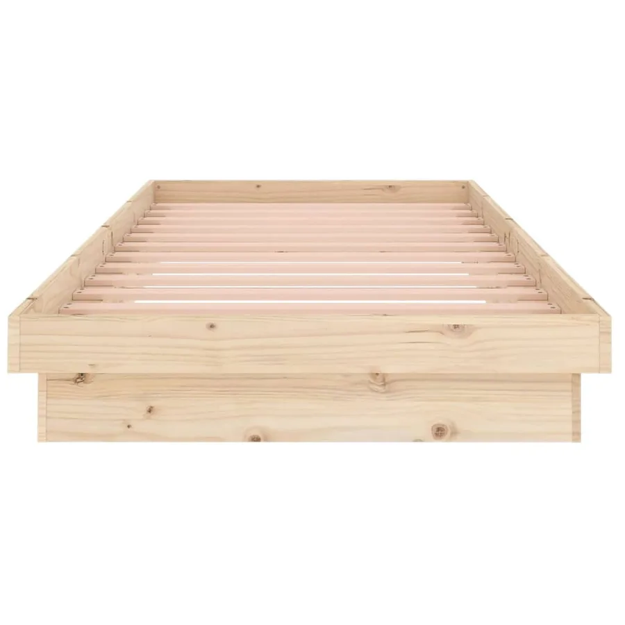 Cadre de lit Bois massif 90x200 cm - 5