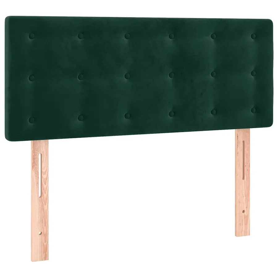 Sommier à lattes de lit avec matelas Vert foncé 90x200 cm - 6
