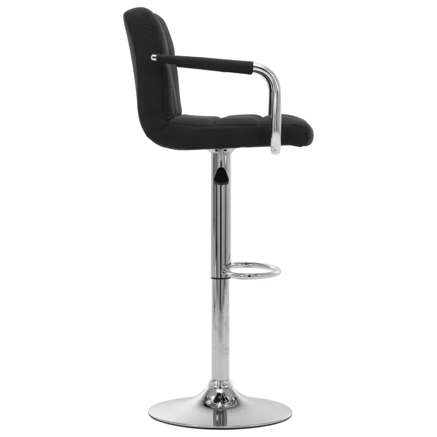 Chaise de bar Noir Tissu - 3