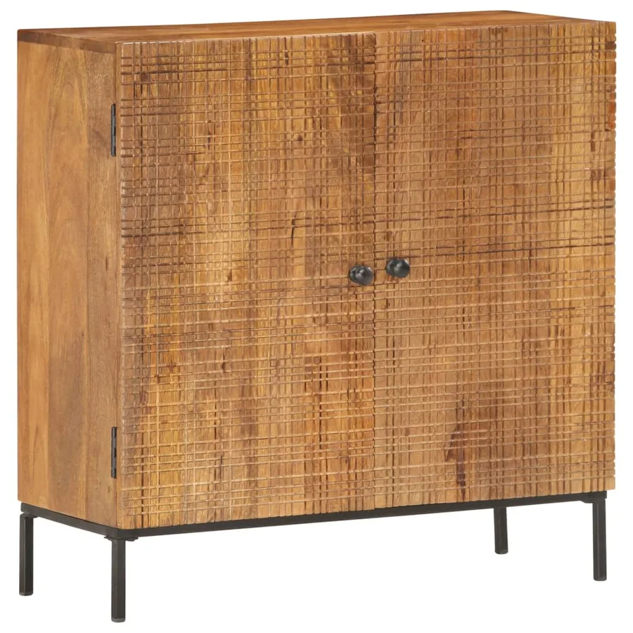 Buffet 75 x 30 x 75 cm Bois de manguier massif - 10