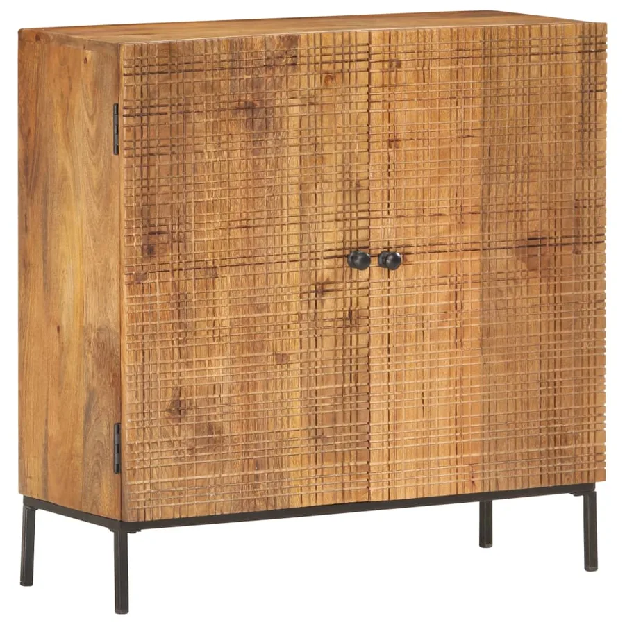 Buffet 75 x 30 x 75 cm Bois de manguier massif - 11