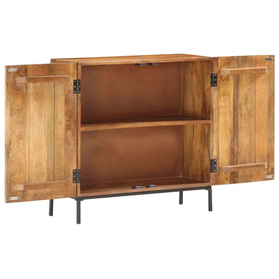 Buffet 75 x 30 x 75 cm Bois de manguier massif - 3