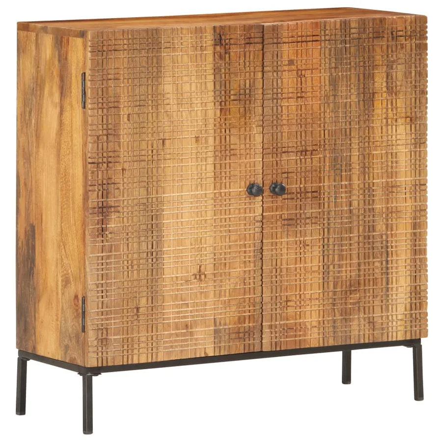 Buffet 75 x 30 x 75 cm Bois de manguier massif - 8