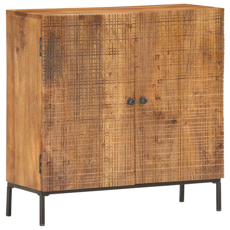 Buffet 75 x 30 x 75 cm Bois de manguier massif - 9