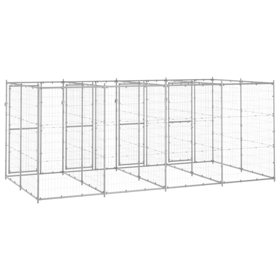 Chenil extérieur Acier galvanisé 9,68 m² - 4
