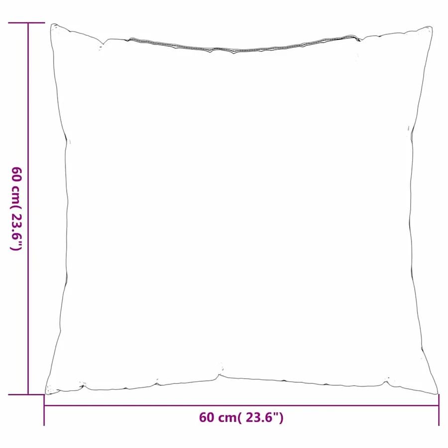 Coussins Éparpillés 4 pcs Rose 60 x 60 cm Tissu en Polyester - 8