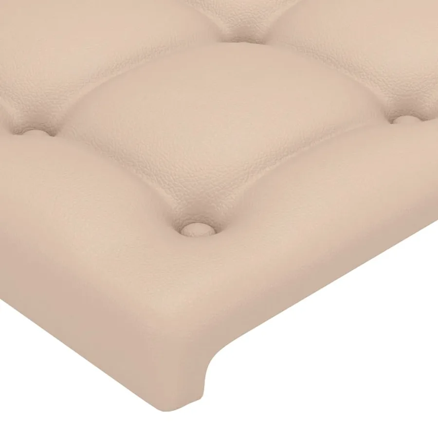 Cadre de lit sans matelas cappuccino 200x200 cm similicuir - 10