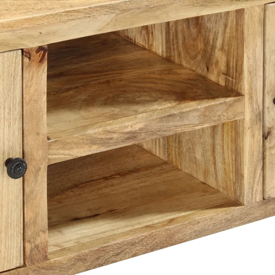 Buffet 100x35x60 cm Bois de manguier massif - 5