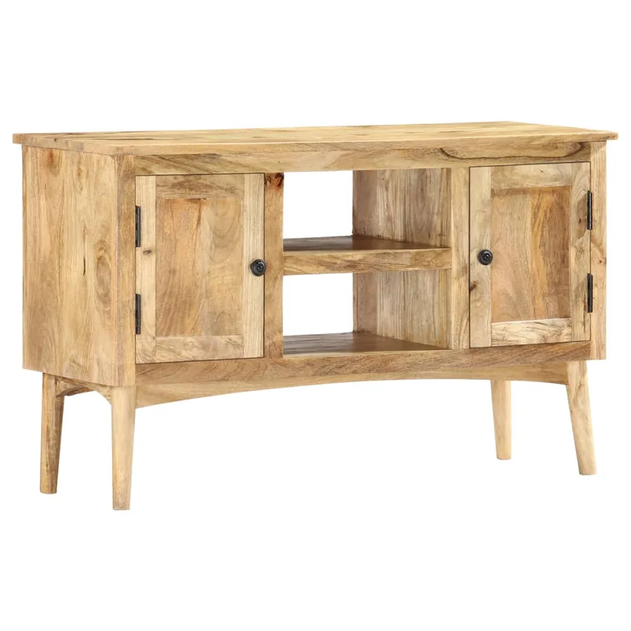 Buffet 100x35x60 cm Bois de manguier massif - 7