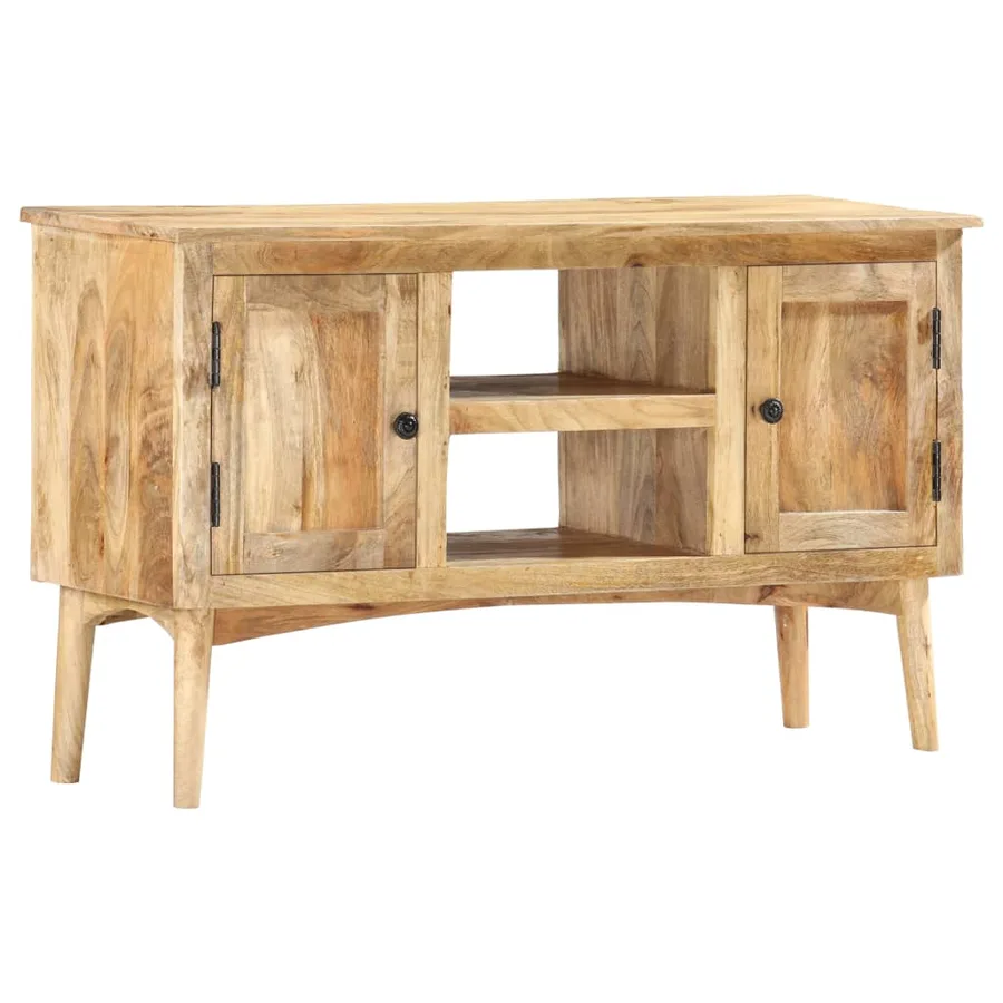 Buffet 100x35x60 cm Bois de manguier massif - 8