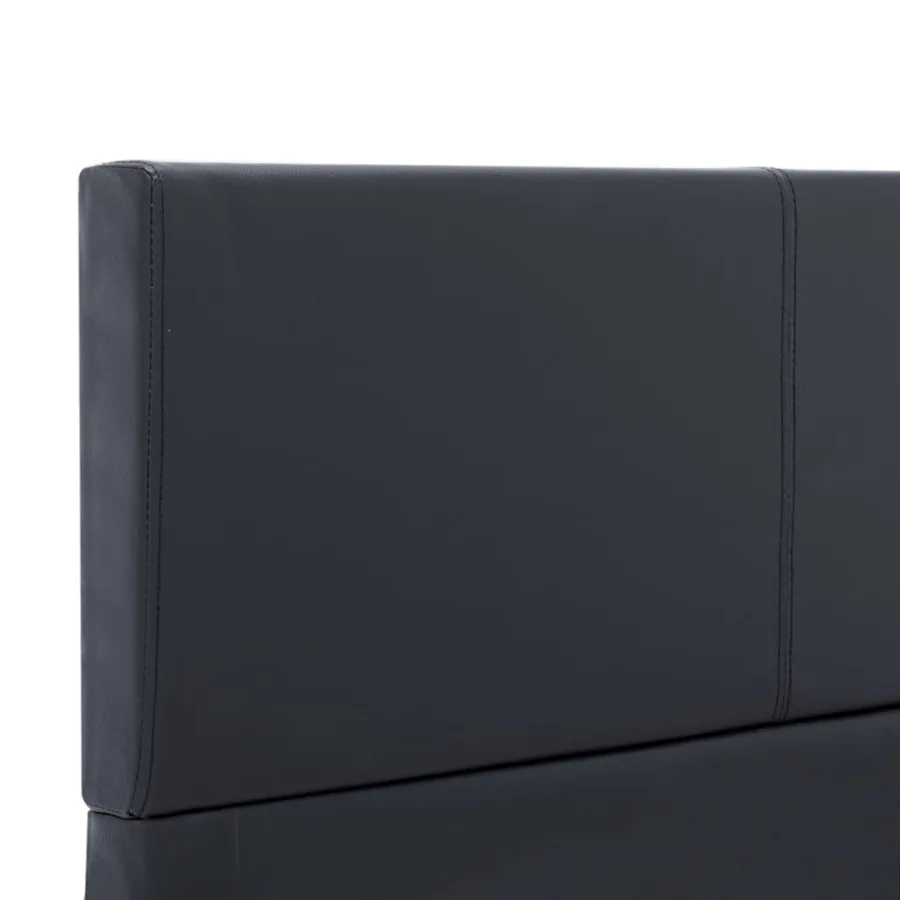 Cadre de lit Noir Similicuir 100 x 200 cm - 6