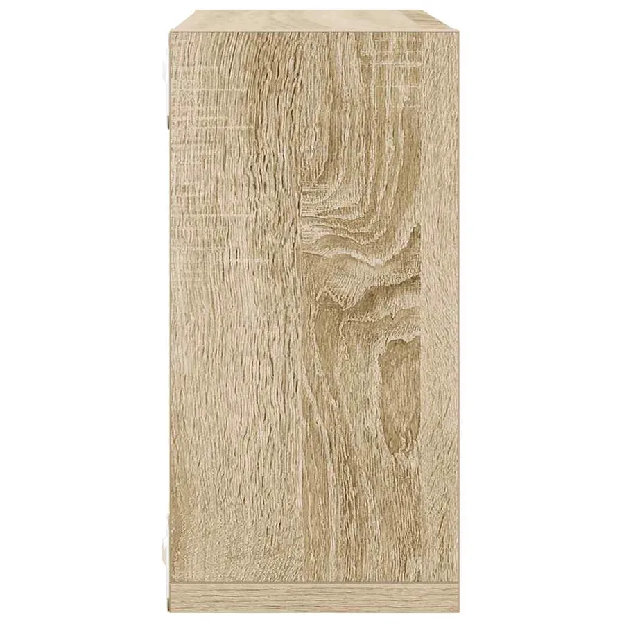 Étagères cube murales 4 pcs Chêne sonoma 30x15x30 cm - 7