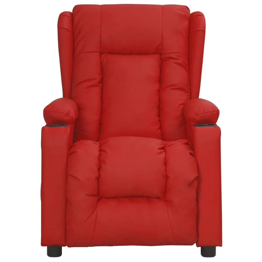 Fauteuil inclinable Rouge bordeaux Similicuir - 2