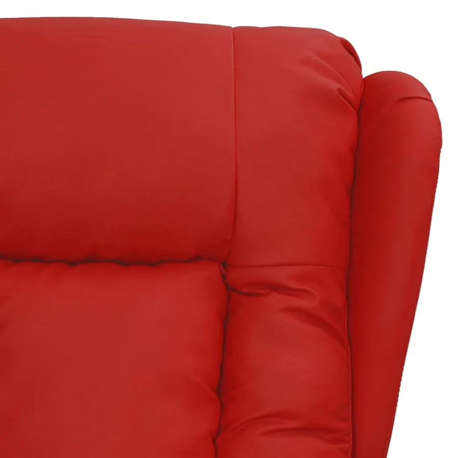 Fauteuil inclinable Rouge bordeaux Similicuir - 5