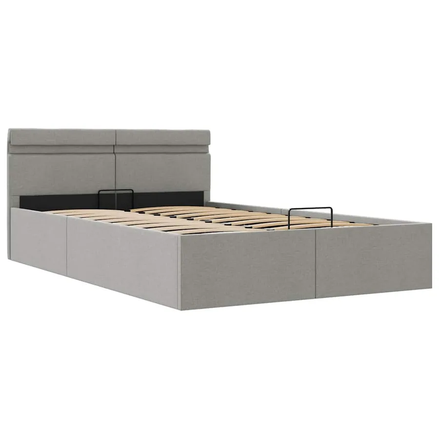 Cadre de lit à rangement hydraulique sans matelas 140x200 cm - 3