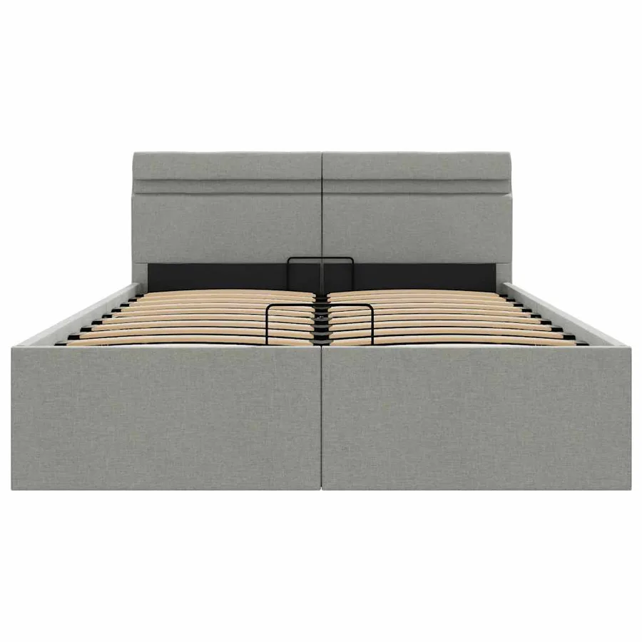 Cadre de lit à rangement hydraulique sans matelas 140x200 cm - 6