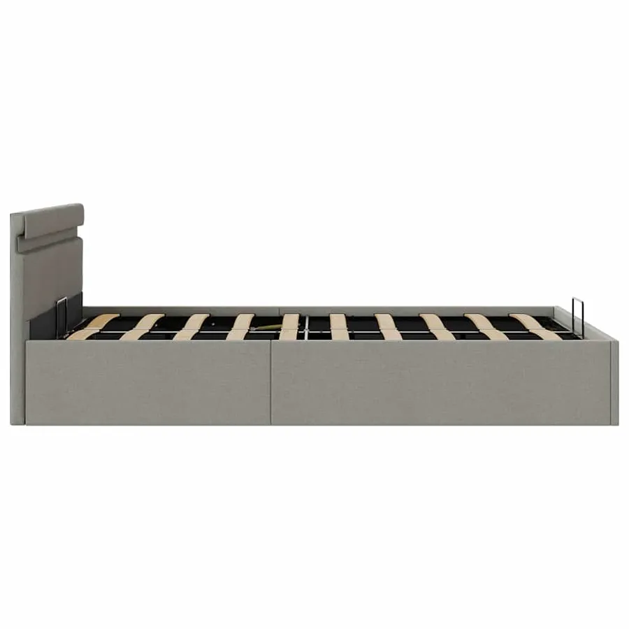 Cadre de lit à rangement hydraulique sans matelas 140x200 cm - 7