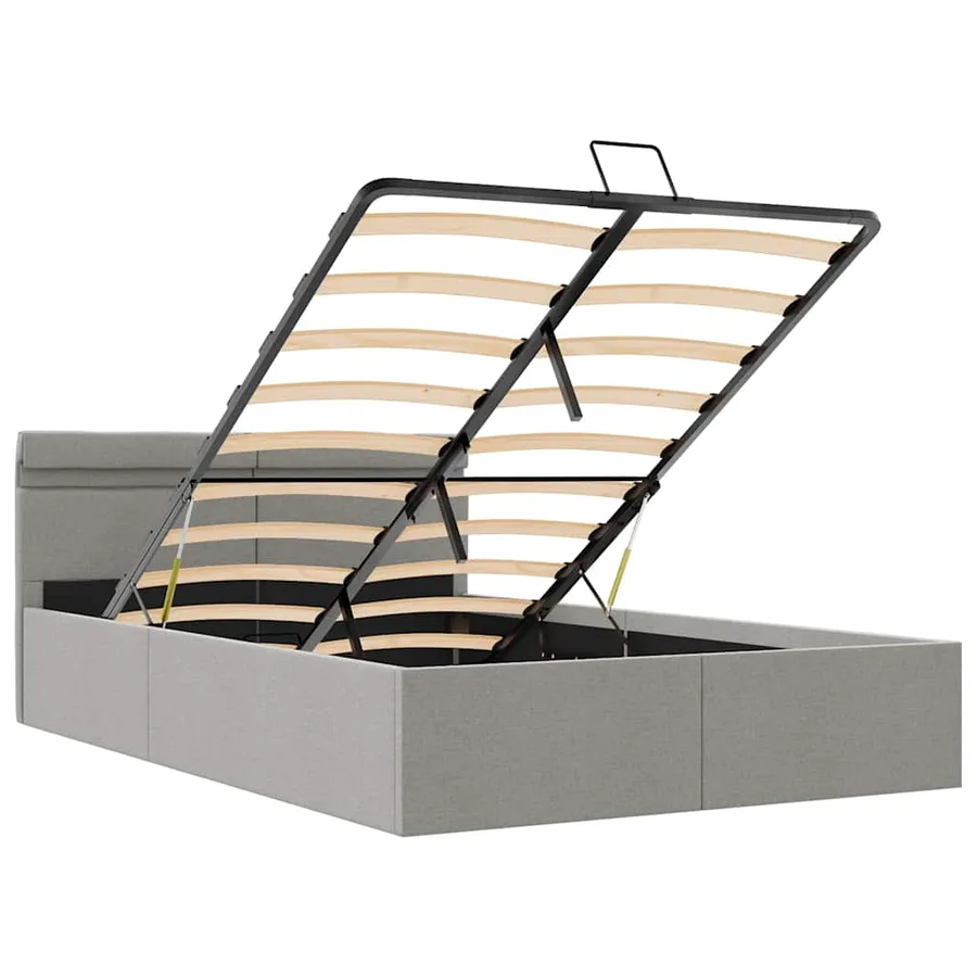 Cadre de lit à rangement hydraulique sans matelas 140x200 cm - 9