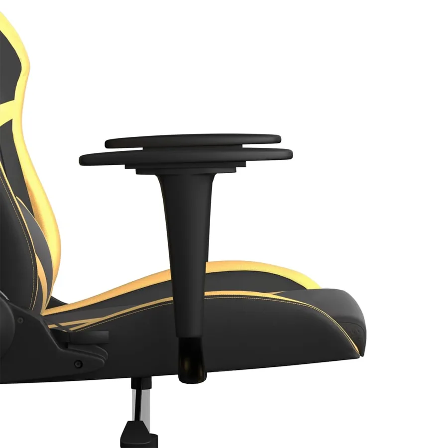 Chaise de jeu Noir et doré Similicuir - 10
