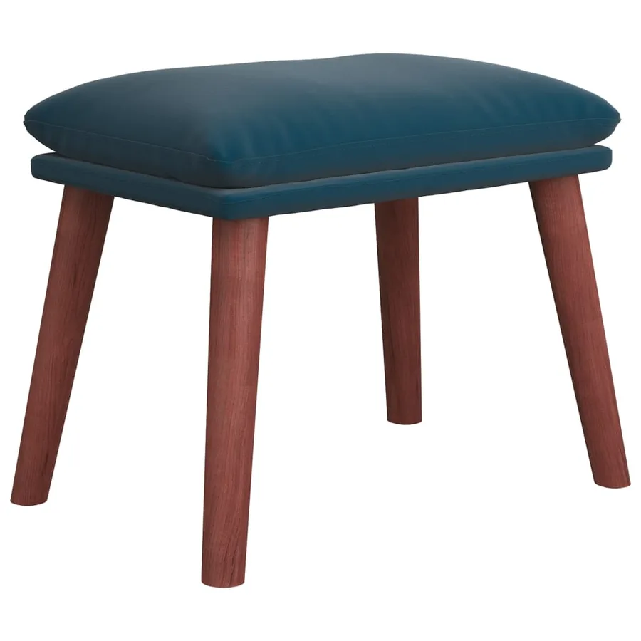 Repose-pied Bleu 45x29,5x35 cm Velours - 2