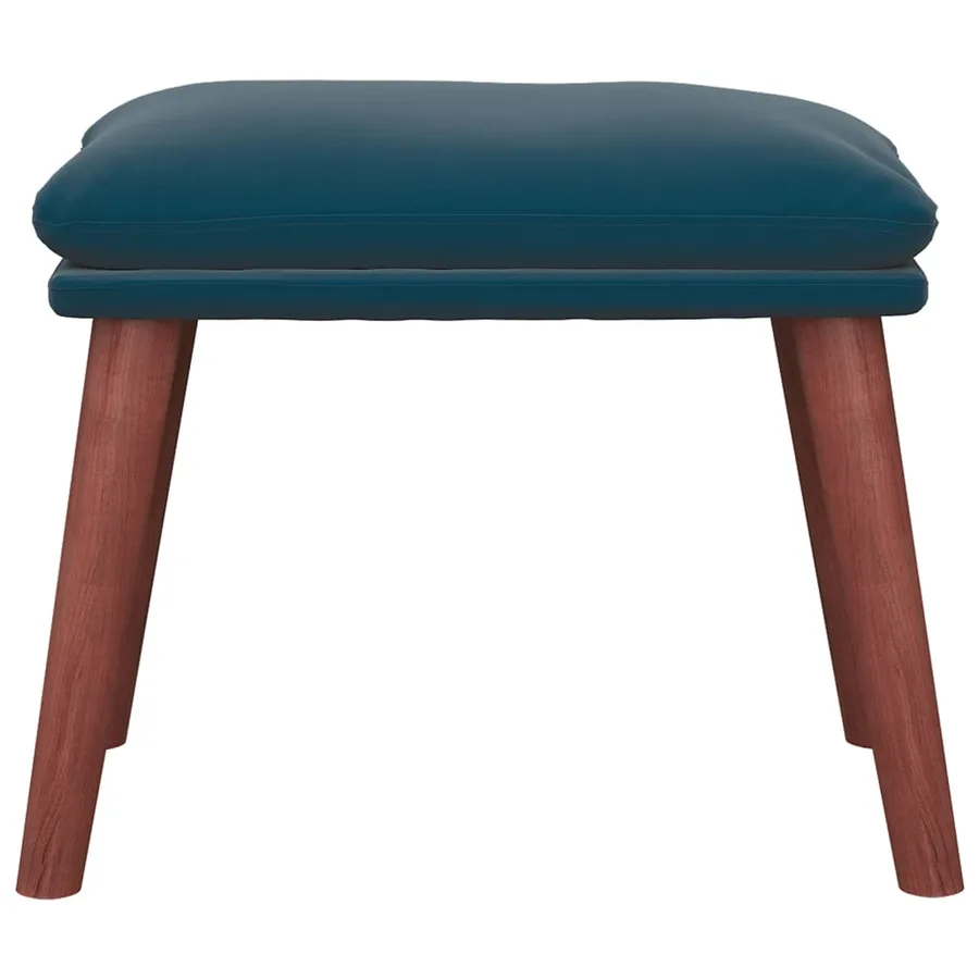Repose-pied Bleu 45x29,5x35 cm Velours - 3
