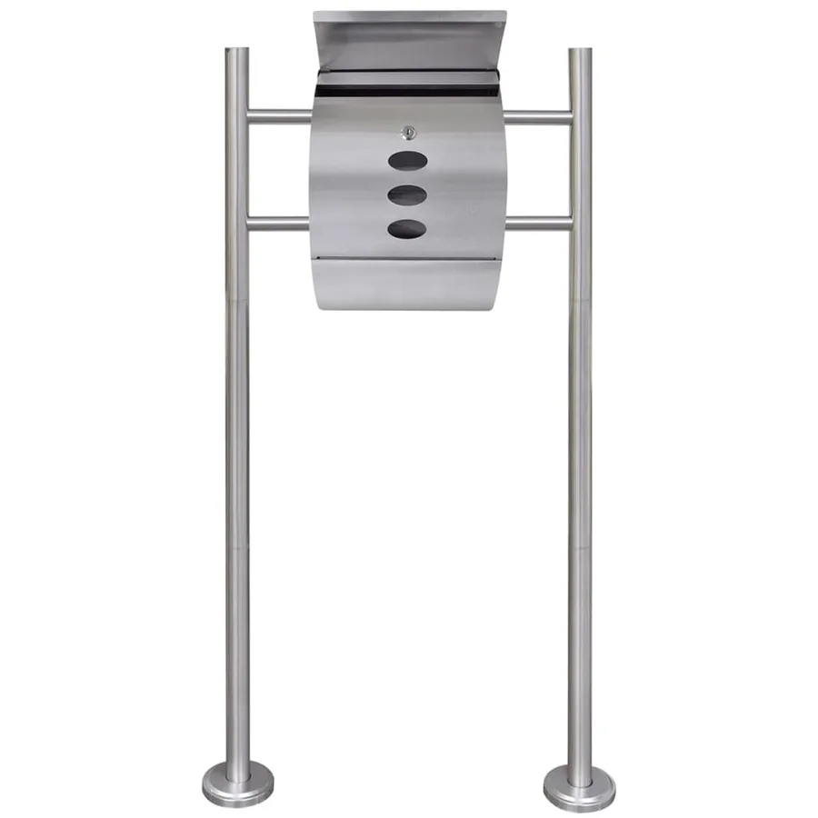 Boîte à lettre sur support en acier inoxydable - 2