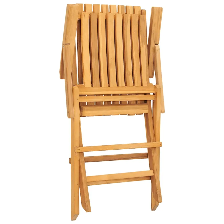 Chaises de jardin pliantes lot de 2 61x67x90cm bois massif teck - 6
