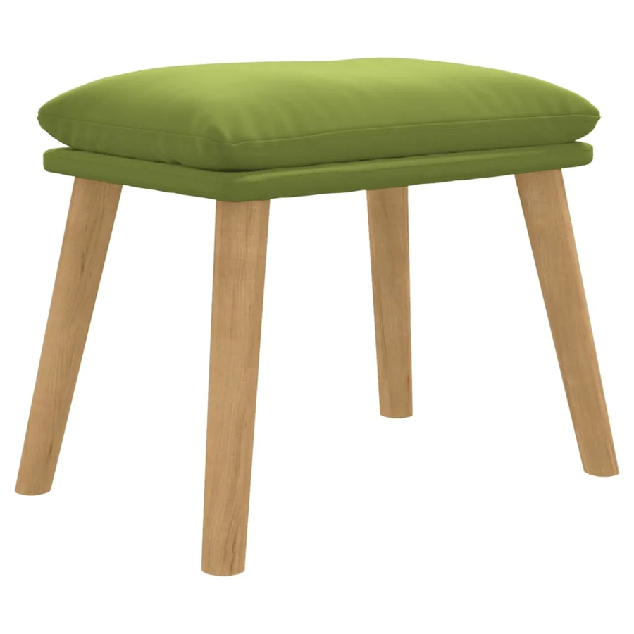 Repose-pied Vert clair 45x29,5x35 cm Velours - 2