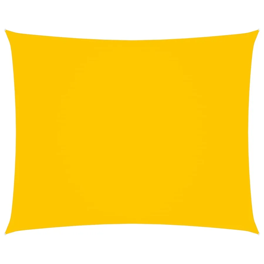 Voile de parasol tissu oxford rectangulaire 3x4 m jaune - 2