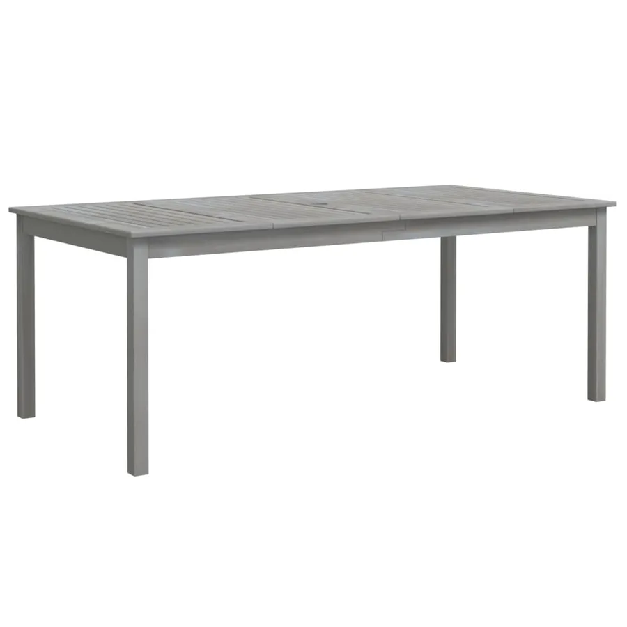 Ensemble à manger de jardin 7 pcs Bois d'acacia Gris - 4