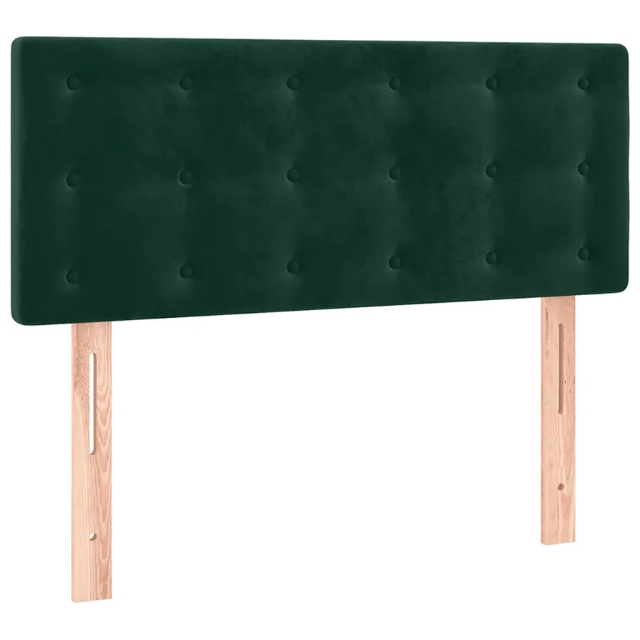 Sommier à lattes de lit avec matelas Vert foncé 90x190 cm - 6
