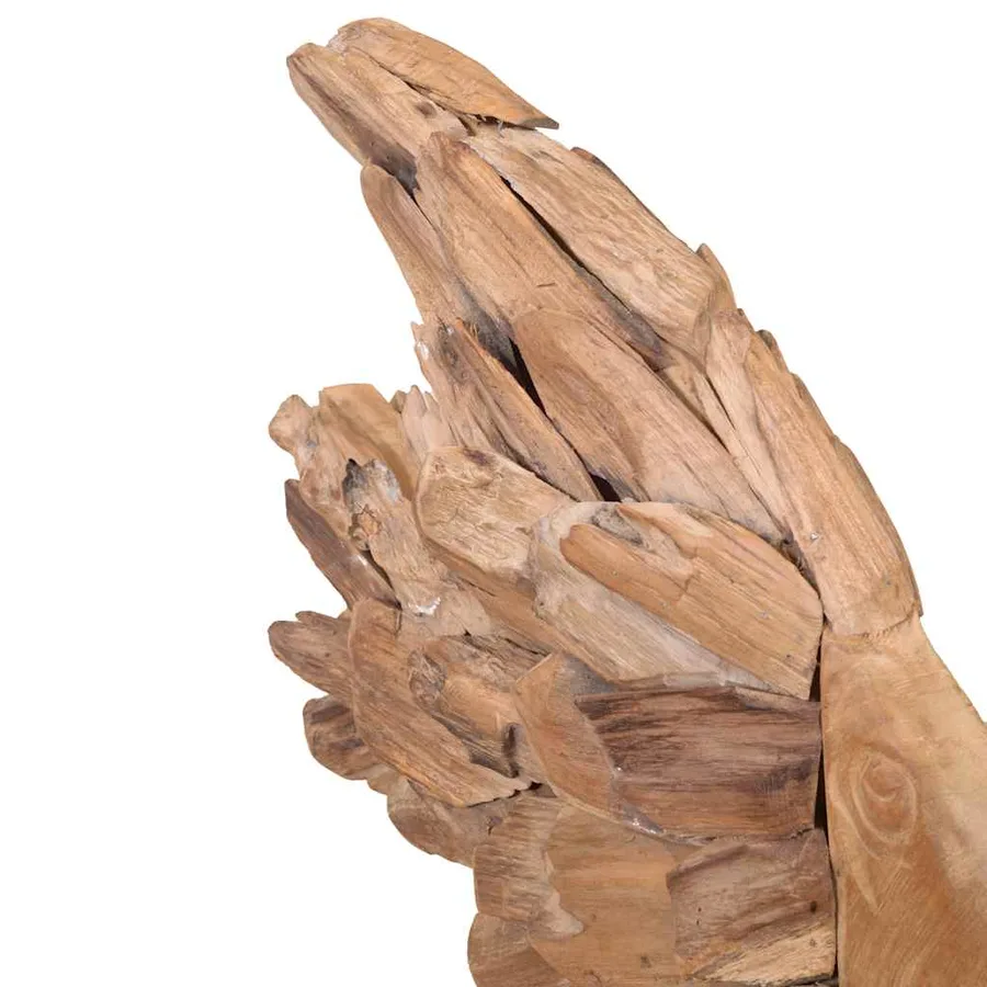 Sculpture de poisson teck 40x12x57 cm - 10