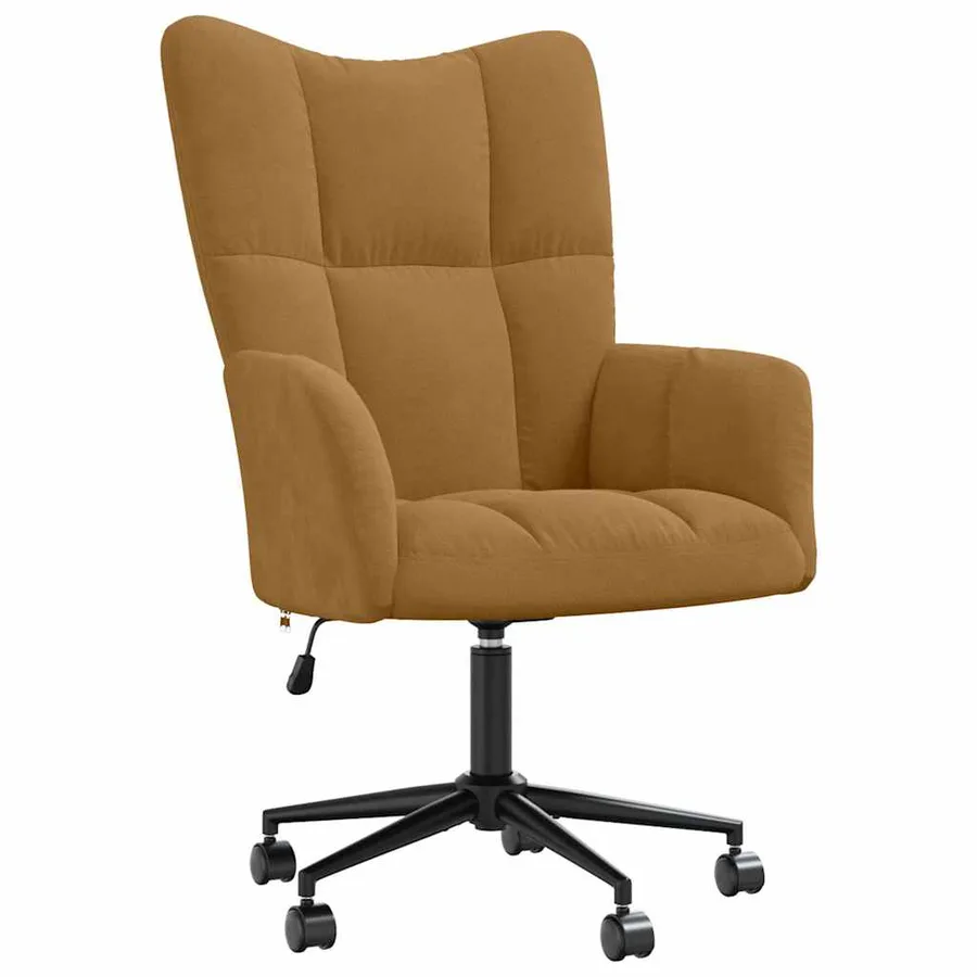 Chaise de relaxation Marron Velours - 2