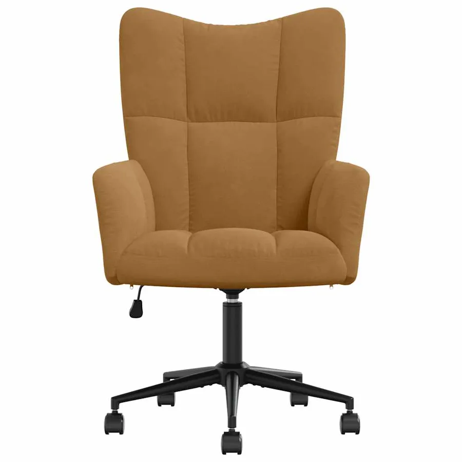 Chaise de relaxation Marron Velours - 3