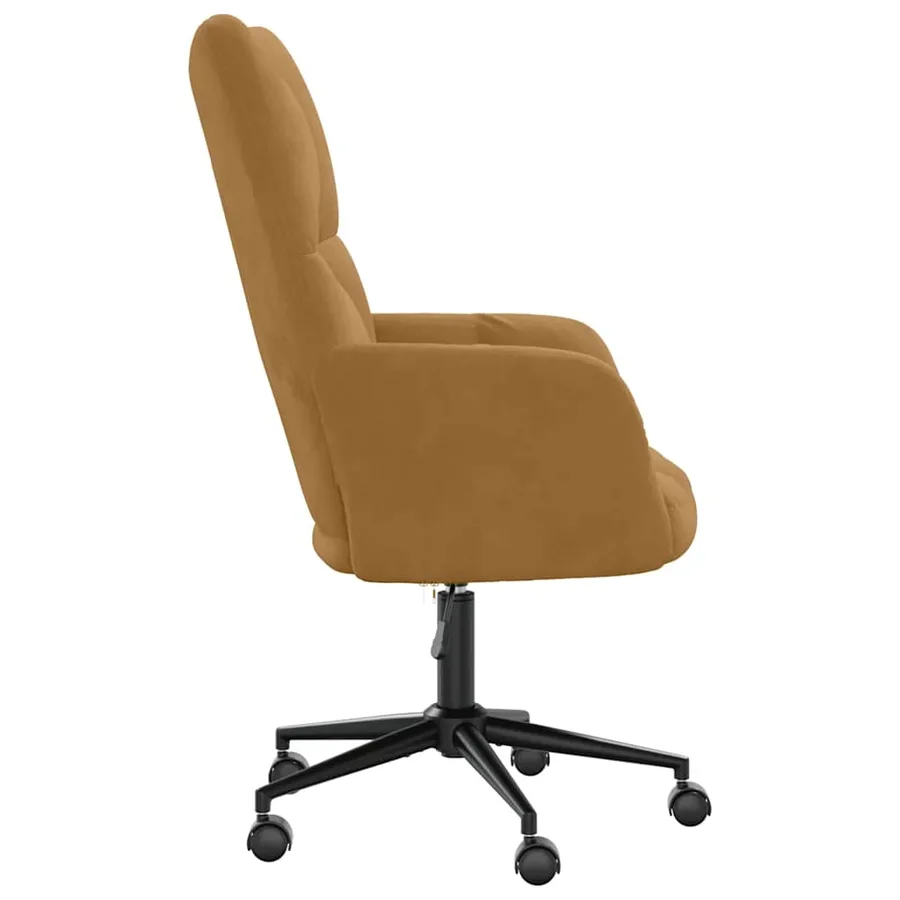 Chaise de relaxation Marron Velours - 4
