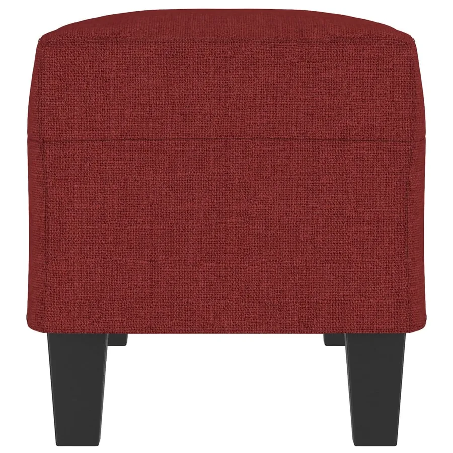 Banc Rouge bordeaux 100x35x41 cm Tissu - 4