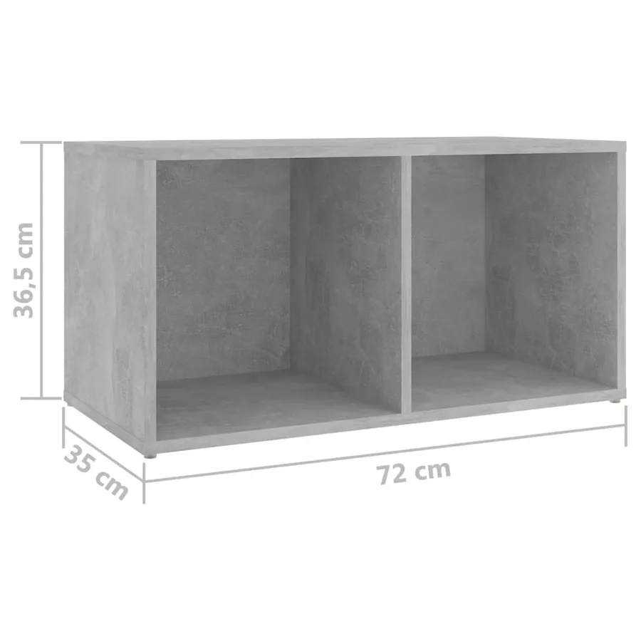 Ensemble de meubles TV 3 pcs Gris béton Bois d'ingénierie - 8