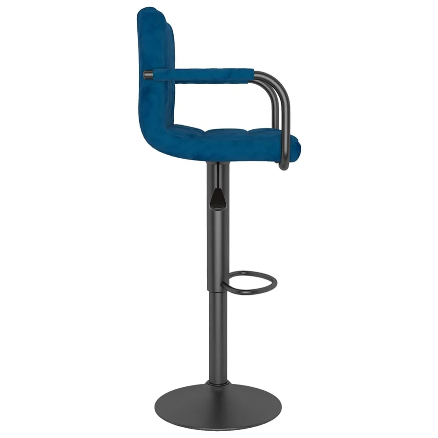 Tabouret de bar Bleu Velours - 4