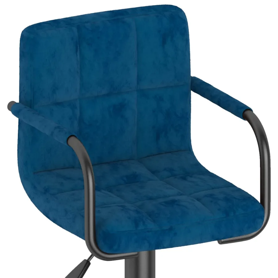 Tabouret de bar Bleu Velours - 7