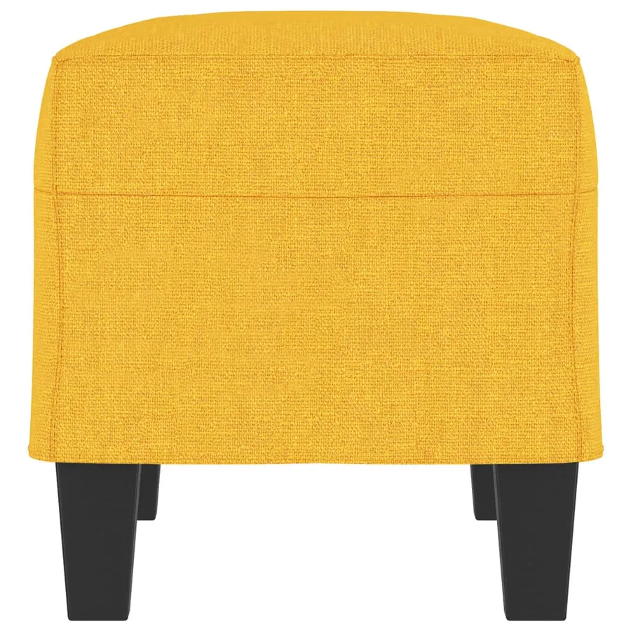 Banc Jaune clair 70x35x41 cm Tissu - 4