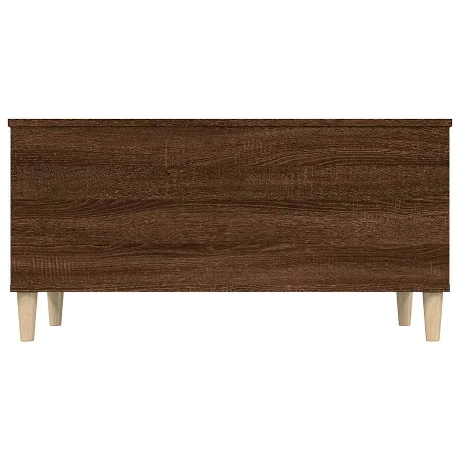 Table basse Chêne marron 90x44,5x45 cm Bois d'ingénierie - 5