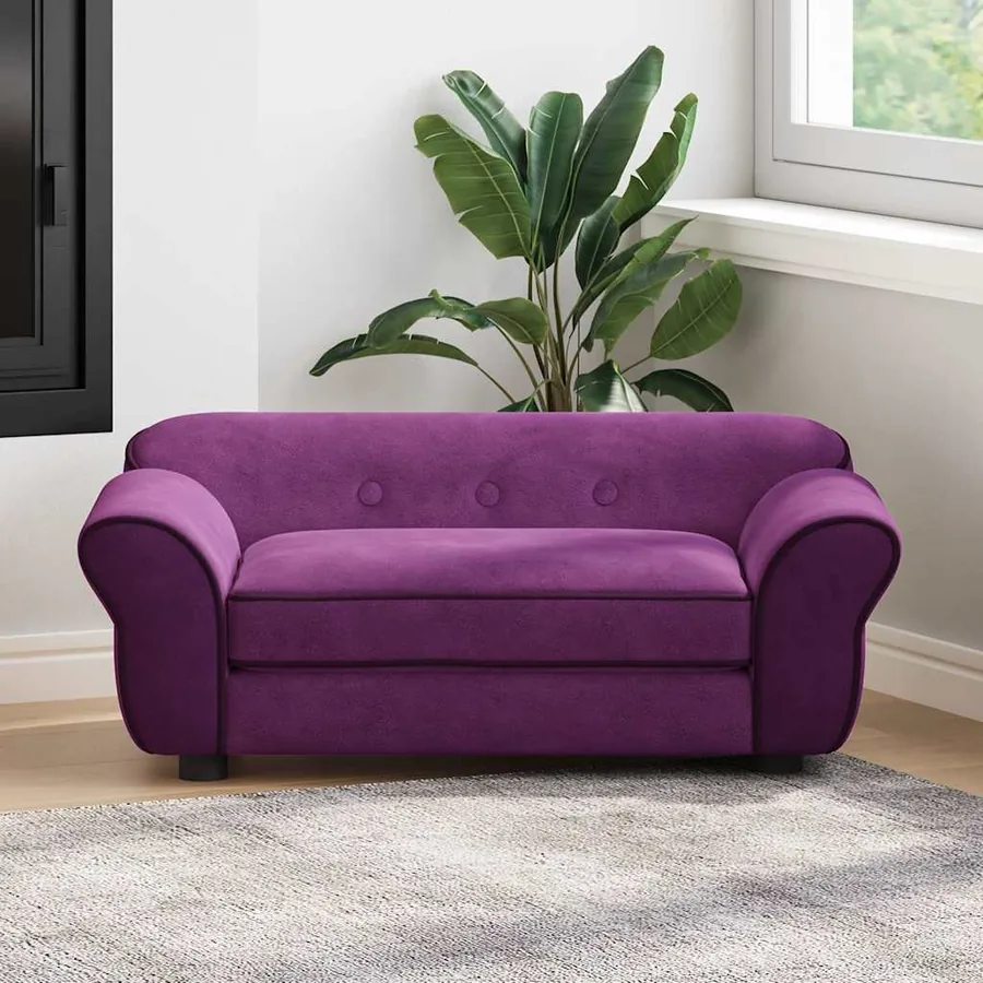 Canapé pour chien Bordeaux 72x45x30 cm Peluche