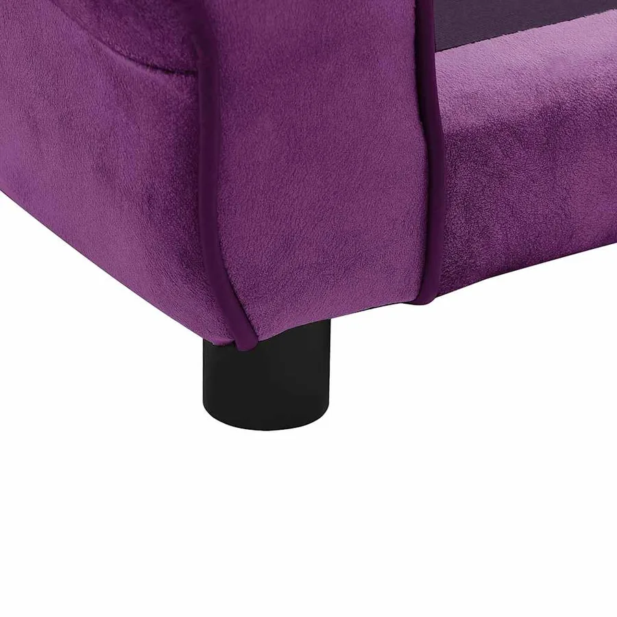 Canapé pour chien Bordeaux 72x45x30 cm Peluche - 11