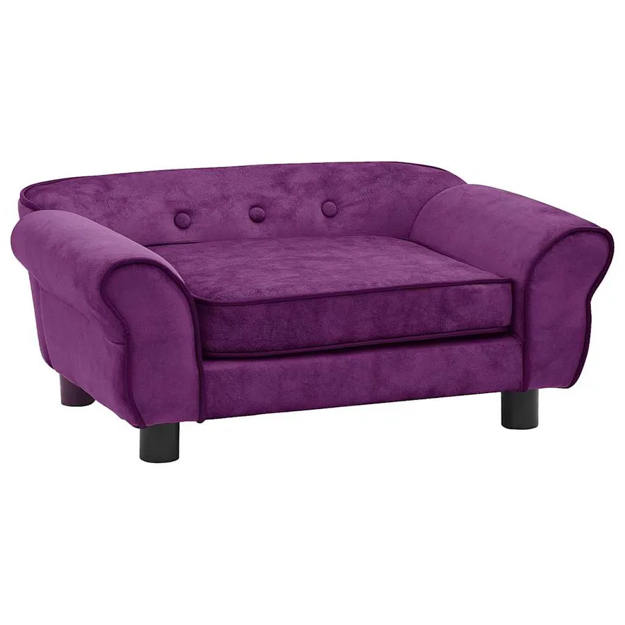 Canapé pour chien Bordeaux 72x45x30 cm Peluche - 2