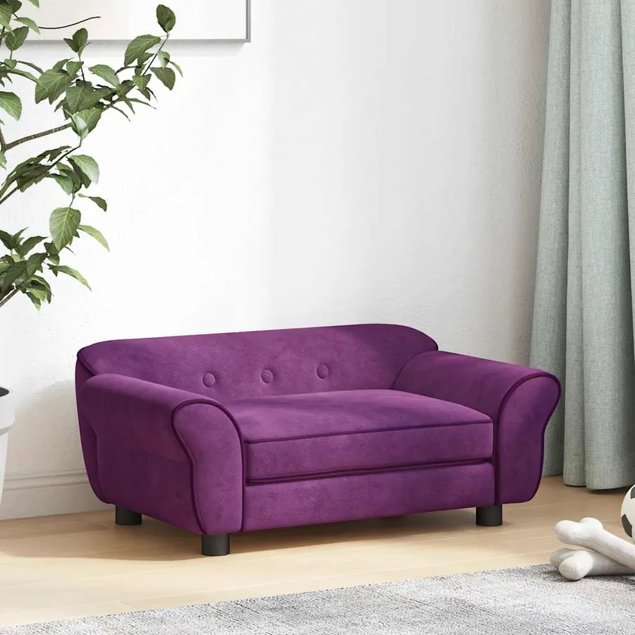 Canapé pour chien Bordeaux 72x45x30 cm Peluche - 3