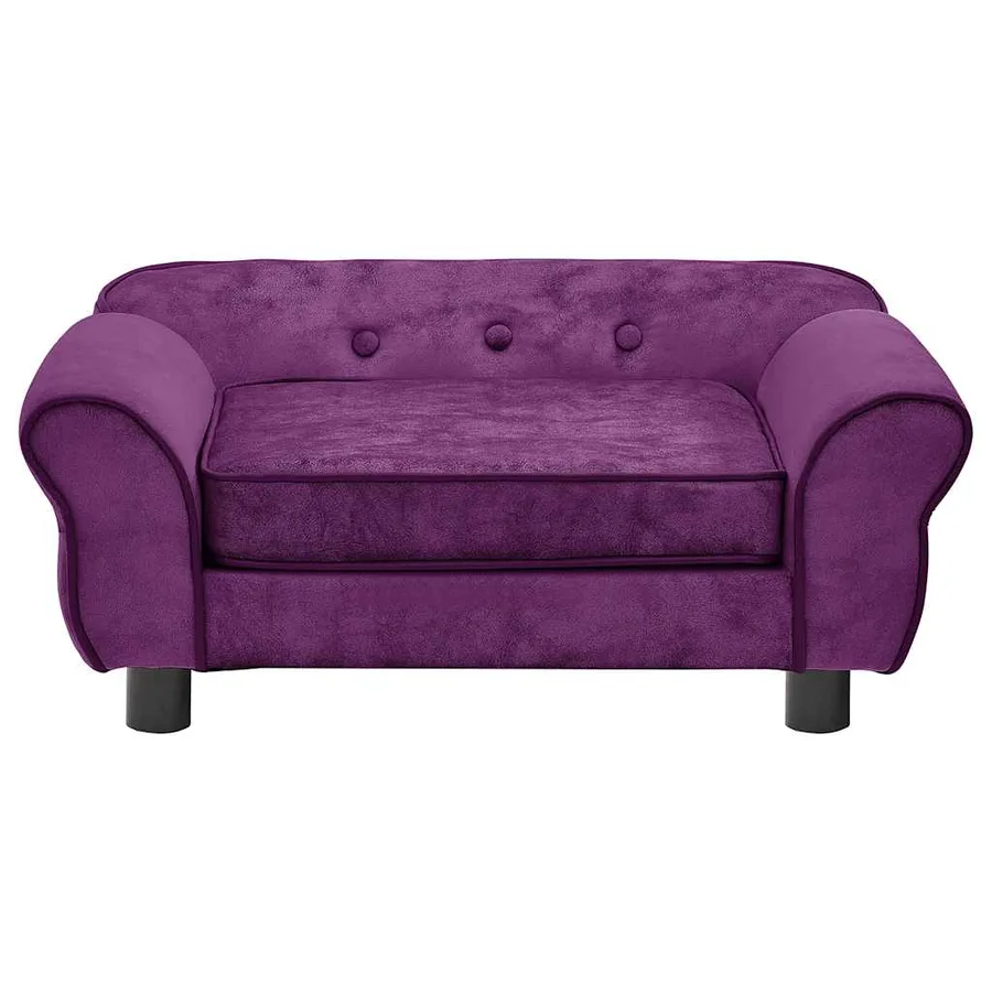 Canapé pour chien Bordeaux 72x45x30 cm Peluche - 5