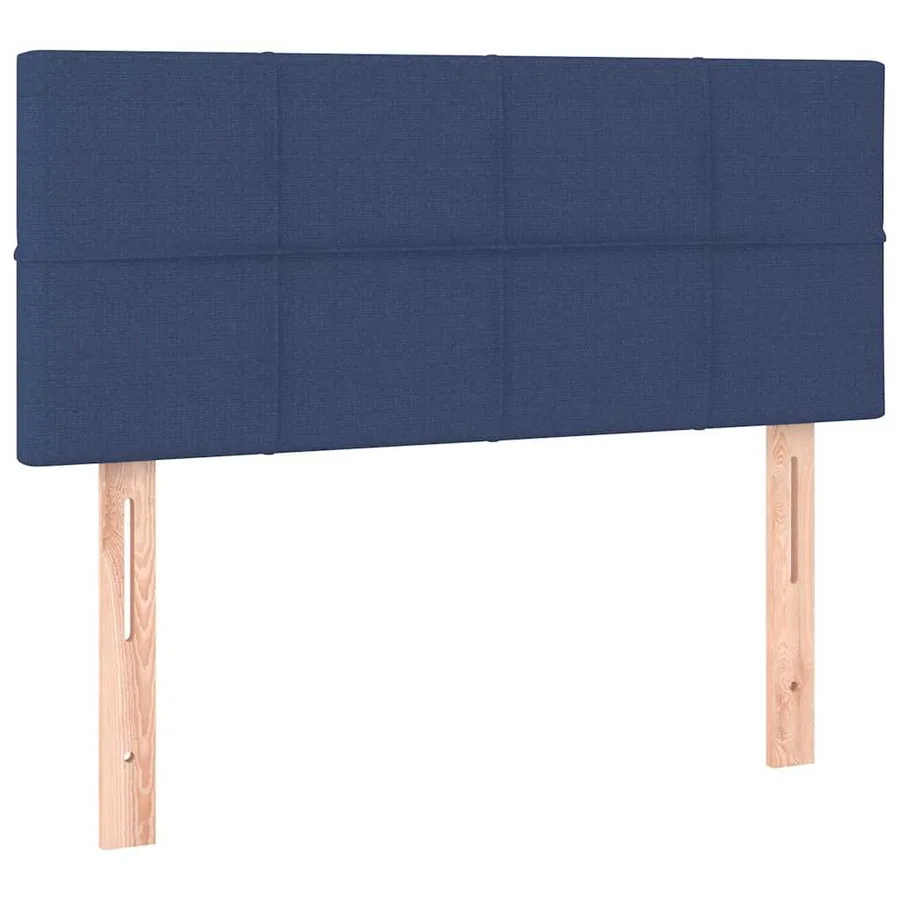 Sommier à lattes de lit avec matelas Bleu 90x200 cm Tissu - 6