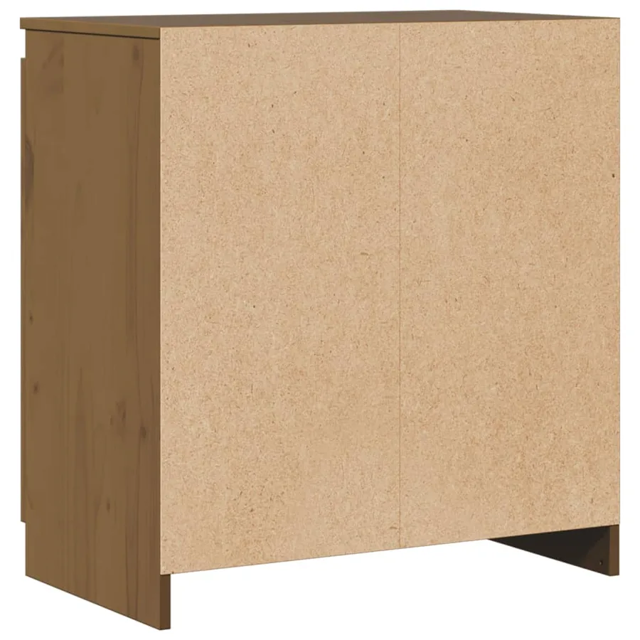 Armoire latérale marron miel 60x36x65 cm bois de pin massif - 8