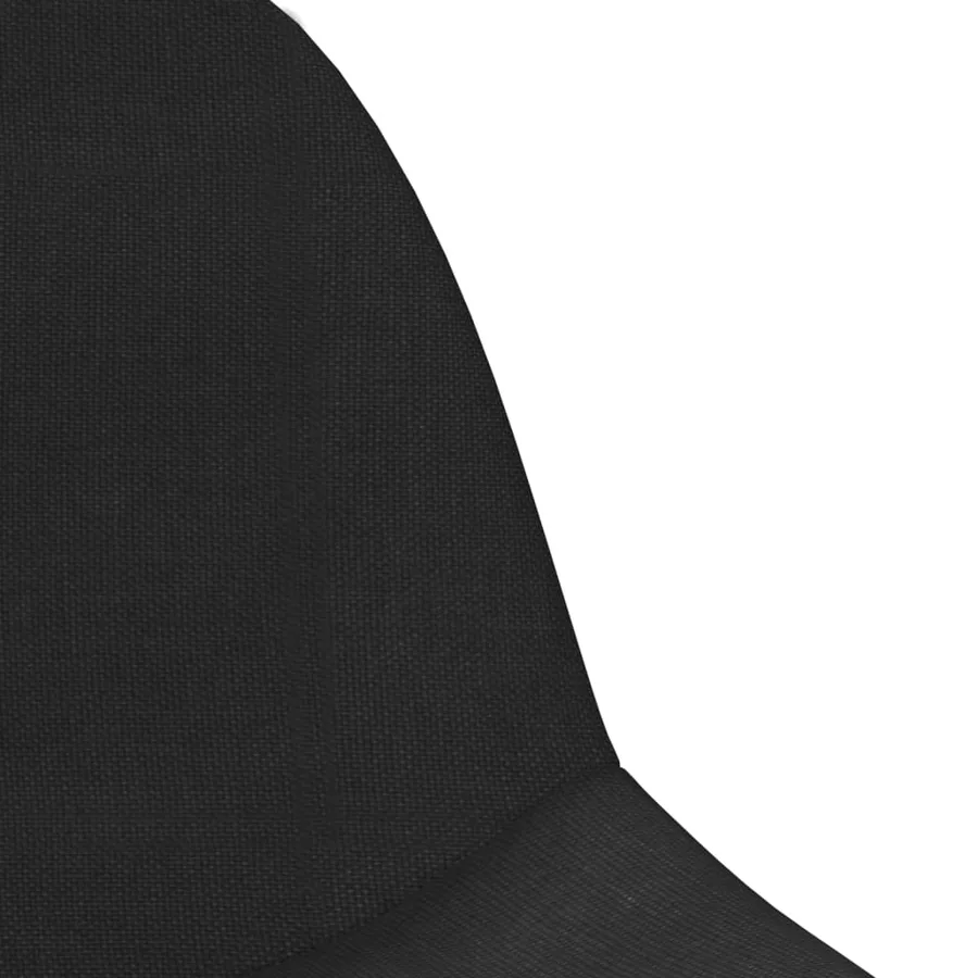 Tabourets de bar lot de 2 noir tissu - 6