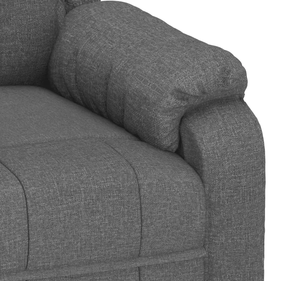 Fauteuil électrique de massage Gris foncé Tissu - 9